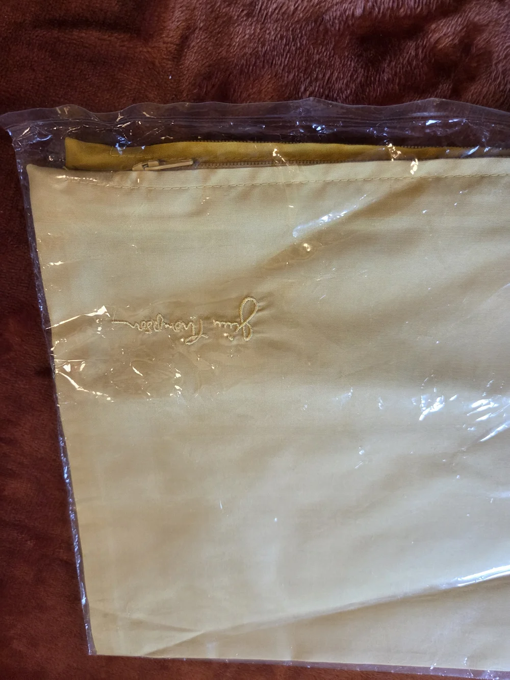 Jim Thompson Yellow Silk Pillow Cover